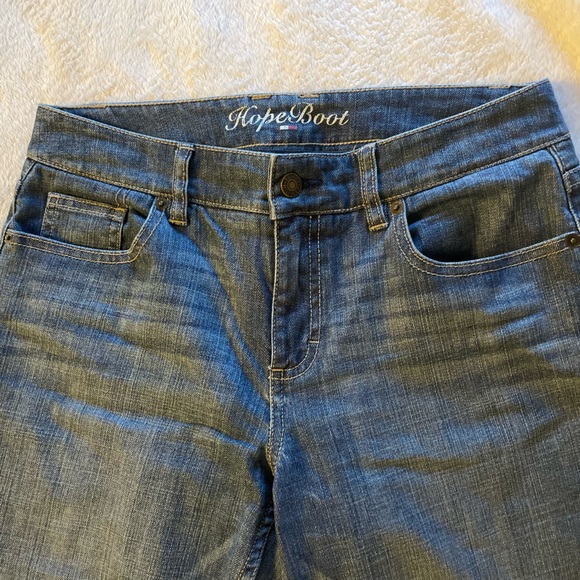 2009 Vintage Tommy Hilfiger Women’s Cotton Boot Cut Jeans Embroidered Pockets - Picture 5 of 7